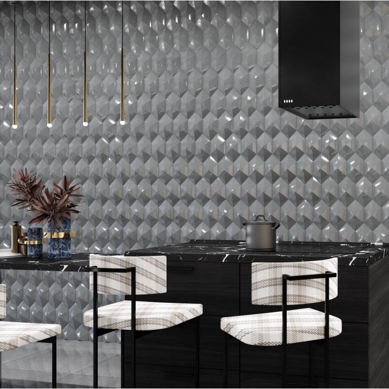 PLURIFY - 5X9 DIAMOND, FOSSIL, GLOSSY